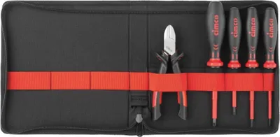Zdjęcie produktu dla Cimco 104041 Tool kit VDE, Electrical contractor Bag 5-piece