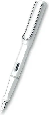 Obrázek produktu pro Lamy Safari Shiny White plnicí pero hrot F