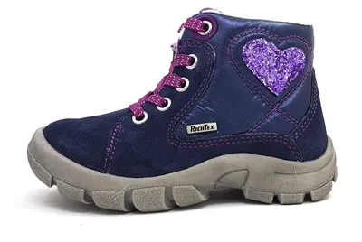 Image de Richter - Chaussures pour enfants, bottines à lacets pour filles, chaussures de première marche, couleur bleue, modèle décontracté