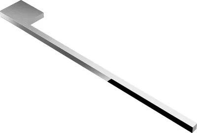 Produktbild von Handtuchhalter Slim für Waschtisch, Chrom, Aluminium