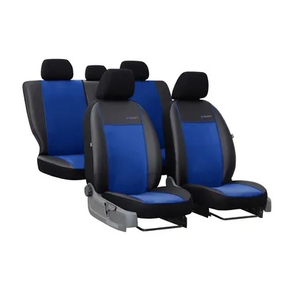 Produktbild von Sitzbezüge Auto Universal Schonbezug Autositzbezüge für Kunstleder Blau Set