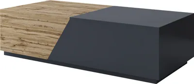 Produktbild von MIRJAN24 Couchtisch Ceelias, Modern Wohnzimmer Sofatisch mit Stauraum, Industrial Kaffeetisch (Farbe: Wotan / Anthrazit)