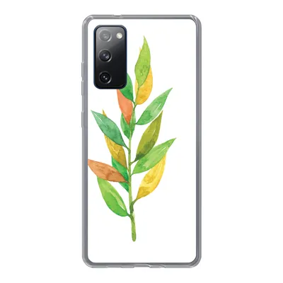 Produktbild von MuchoWow® Handyhülle Schutzhülle Hülle für Samsung Galaxy S20 FE Aquarelle - Blätter - Pflanzen Silikon Softcase Handy Hülle - Abdeckung