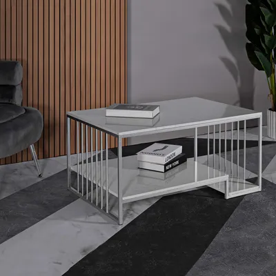 Produktbild von Fafaha - Couchtisch, 90x45x60h cm weißer Marmor, rechteckig