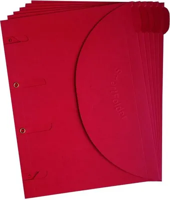Produktbild von Tarifold 130302, Briefumschlag-Ordner, A4, Karton, Rot, Matt, Porträt