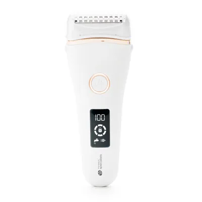Obrázek produktu pro Rio Go Smooth Wet & Dry, Planžetový holicí strojek, 1 hlava/hlavy, Zlato, Bílá, Bezdrátový, Baterie, Zabudovaná baterie