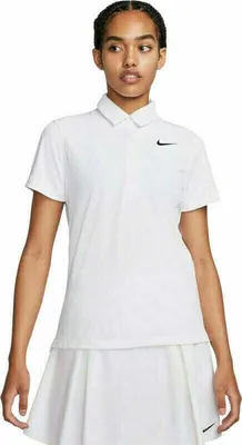 Zdjęcie produktu dla Nike Dri-Fit ADV Tour Womens White/Black S Koszulka Polo