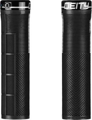 Produktbild von Deity Knuckleduster Grips Black - MTB-Lenkergriffe 132 × 32 mm mit TRC-Gummim...