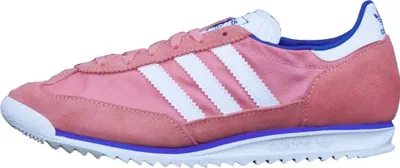 A side view of a pink Adidas SL 72 W sneaker against a white background.
