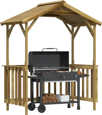 Produktbild von vidaXL Grillpavillon Kiefernholz Imprägniert 163,5x93x210 cm