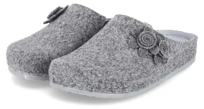 Productafbeelding van Kaerlek dames slippers NANA, grijs, vilt, maat: 40