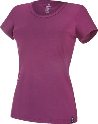 Produktbild von Damen T-Shirt kurzer Ärmel dünn Outlast® - Pflaumenfarbe, XL