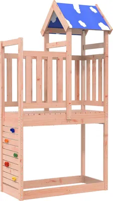 Produktbild von Spielturm Braun 110,5 x 52,5 x 215 cm Massives Douglasienholz