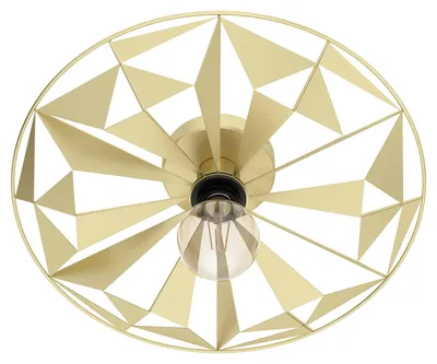 Immagine prodotto di Plafoniera Contemporanea Castanuelo 1 Luce Acciaio Oro