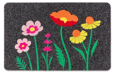 Imagen del producto de Astra, felpudo interior, diseño FLOCKY, color verde, 40 x 60 cm
