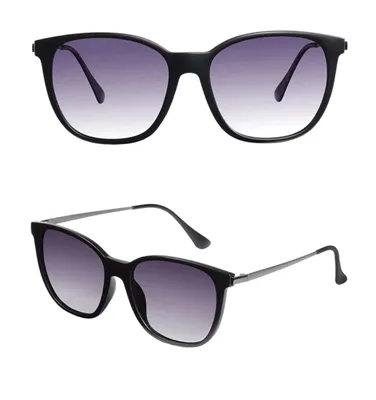 Immagine prodotto di Camerazar Vintage Occhiali da sole polarizzati da donna, neri, montatura in metallo, protezione UV400