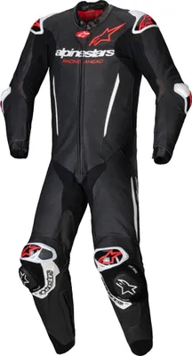 Zdjęcie produktu dla Alpinestars GP-R7 1-częściowy kombinezon motocyklowy ze skóry, czarny/biały/neonowo-czerwony, 58