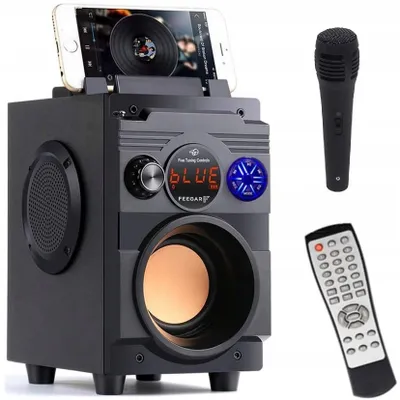 Produktbild von Feegar Showjet + Micro Tragbare Bluetooth-Lautsprecher,12 Stunden Laufzeit 4000mAh, kabellos, 30m, Outdoor-Lautsprecher mit Doppel-Subwoofer,