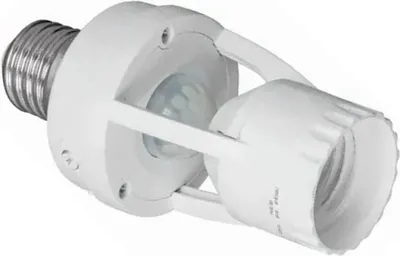 Produktbild von 100-240V E27 Sensor Lights Sockel 10-300 Sekunden Verzögerungszeit 6m Erfassungsbereich IR Motion Activated Lampe Glühbirne Halterung Adapter