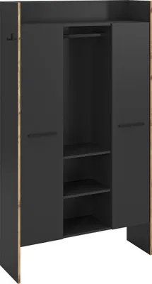 Produktbild von Garderobenschrank >Bueno< in Basalt - 105x189x37cm (BxHxT)