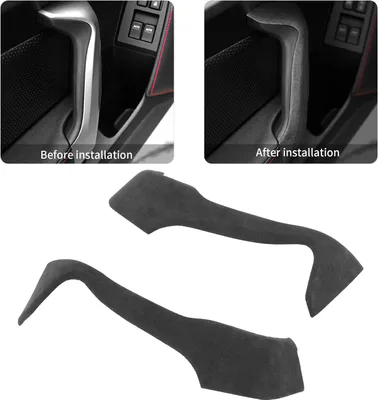 Produktbild von Innentürverkleidung Armlehnenbezug Vollwildleder-Griffbesatz Passend für Subaru BRZ 2013-2020Dunkelgrau