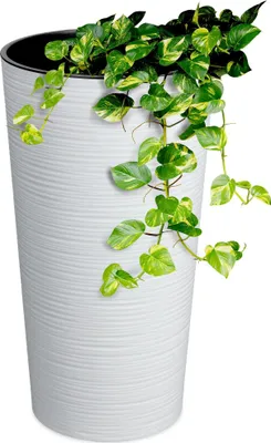 Obrázok produktu pre Kvetináč - Kvetináč na kvety - Ekologický - 25 cm - Biely