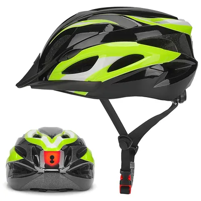 Obrázok produktu pre Cyklistická prilba 58-62 cm, so svetlom, pre horský bicykel