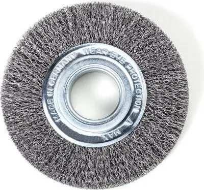 Produktbild von Lessmann Rundbürste, Durchmesser: 150 x 25 mm, Rohr: 50 mm, Stahldraht, gewellt