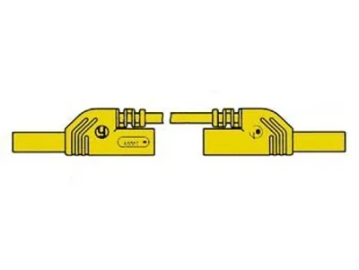 Produktbild von Berhrungssichere Umspritzte Messleitung 4Mm 25Cm / Gelb (Mlb-Sh/Ws 25/1)