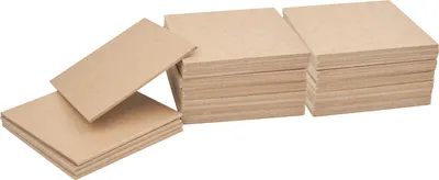 Produktbild von VBS XXL Untersetzer 50 Stück 10x10 cm 2.6 mm Dicke für Tischdeko und Basteln