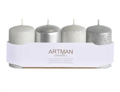Image de Bougie de l'Avent Nohel Garden WAR mix d6x10cm 4pcs