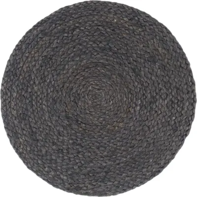 Obrázek produktu pro vidaXL Prostírání 4 ks. Tmavě šedé 38 cm kulaté jutové