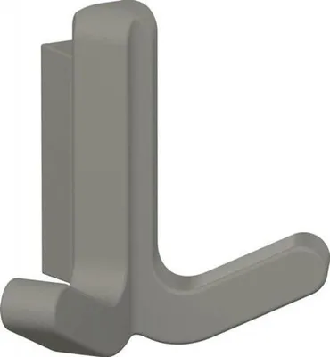 Produktbild von HEWI Doppelhaken (matt, elastisch / Kunststoff (TPU) 95 felsgrau) - 477.94B020 95
