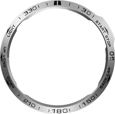 Obrázek produktu pro INF Stylový stříbrný rámeček pro Garmin Fenix 6X - černé nápisy