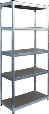 Obrázok produktu pre Oceľový regál pre vysoké zaťaženie, 5 úrovní, nosnosť 875 kg