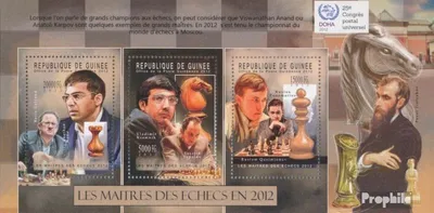 Produktbild von Briefmarken Guinea 2012 Mi 9316-9318 Kleinbogen (kompl. Ausgabe) postfrisch Schach 2012