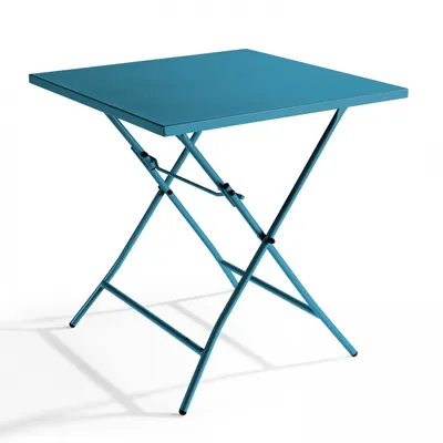 Produktbild von Tischer Klappbarer Outdoor-Gartentisch Pazifisch blau - Oviala Palavas