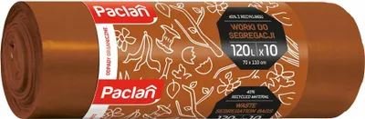 Produktbild von Paclan Müllsäcke 120l 10Stk 139380 braun