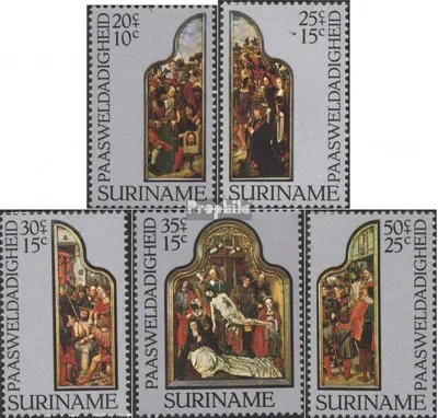 Produktbild von Briefmarken Suriname 1977 Mi 759-763 (kompl.Ausg.) postfrisch Altarbilder