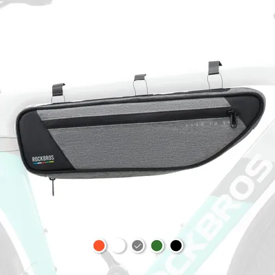 Image de ROCKBROS Road-to-Sky Sacoche de vélo triangulaire, env. 2L, réfléchissante, grise