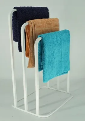 Obrázok produktu pre Moderný držiak na uteráky Loft so 4 ramenami, zaoblený, kov, biely, 015/W-16-4W-98B