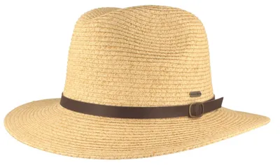 McBurn knautschbarer Strohhut aus 100% Papier mit UPF 50+ in beige