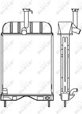 Produktbild von NRF 53656 Kühler Wasserkühler Motorkühler