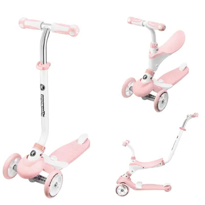 Produktbild von Multifunktionaler 5-in-1 Balance-Roller mit Sitz, Rosa, ab 1 Jahr