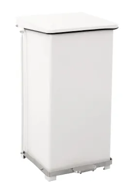 Obrázek produktu pro V-Part - Průmyslový pedálový koš 90 litrů - ocel - bílý
