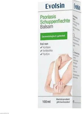 Produktbild von Evolsin Psoriasis Schuppenflechte Balsam 100 ml