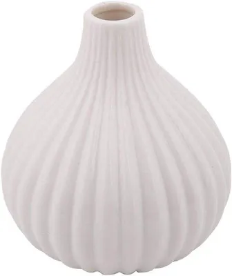 Produktbild von Keramische Dekorationsvase - Moderne Keramik - Klein, weiß, 10,8x9,8cm