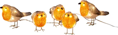 Productafbeelding van Lichtsnoer LED 5 vogels herfstkleuren Konstsmide