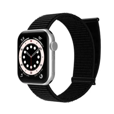 Immagine prodotto di INF Cinturino in Nylon con Chiusura a Strappo per Apple iWatch Taglie S e M Nero S