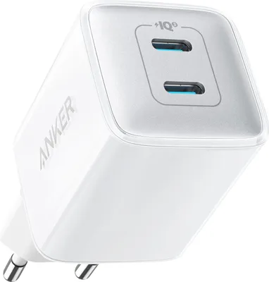 Zdjęcie produktu dla Anker PowerPort III - Zasilacz - 40 W - 3 A - IQ 3.0 - 2 porty wyjściowe (2 x USB-C)